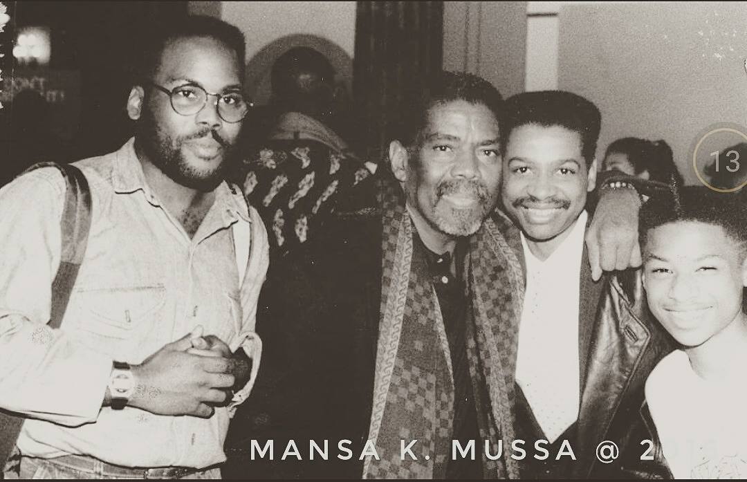 With Alvin Ailey, 1988